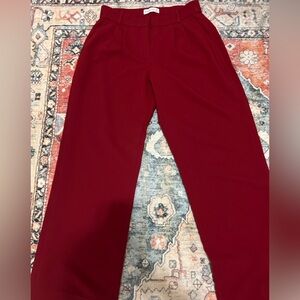 Abercrombie & Fitch Red Straight Leg Pants